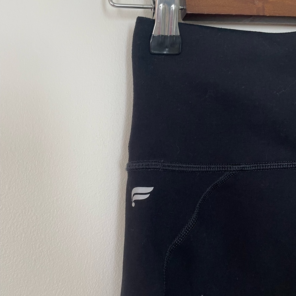 Fabletics Powerhold Black 8” Bike Shorts - Picture 3 of 4